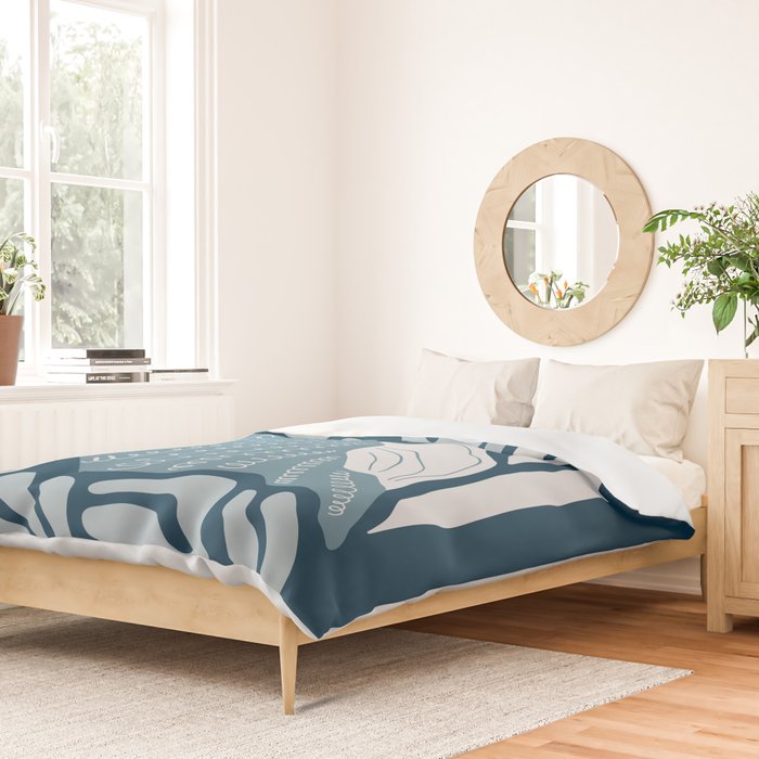 Ocean Floor - Dark Duvet Cover Gallery Image 2