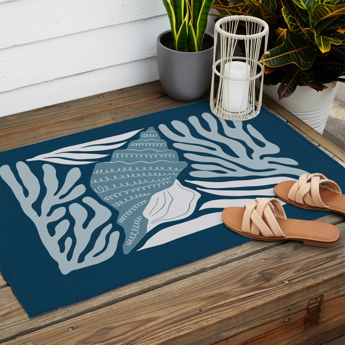 Ocean Floor - Dark Outdoor Rug Gallery Image 2