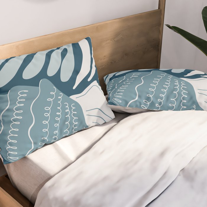 Ocean Floor - Dark Pillow Sham Gallery Image 2