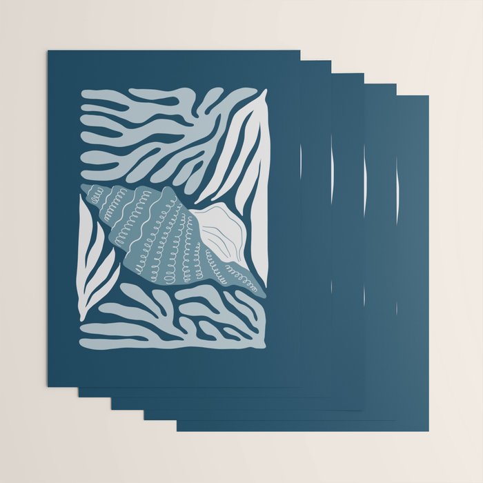 Ocean Floor - Dark Wrapping Paper Gallery Image 3