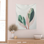 Pink Leaves I Wall Tapestry Gallery Image 2