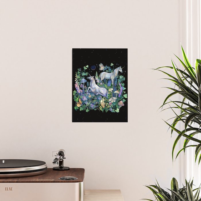 Unicorns Magical Rose Garden Poster Gallery Image 2