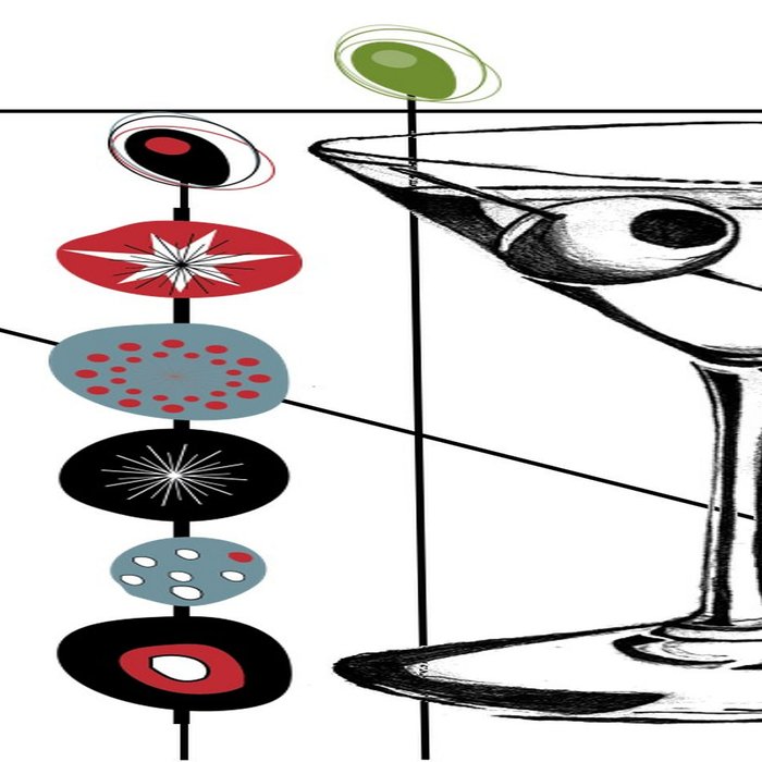 Mid-Century Modern Art Atomic Cocktail 3.0 Coffee Mug Gallery Image 2