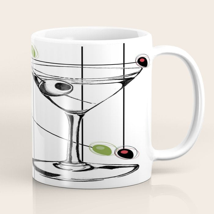Mid-Century Modern Art Atomic Cocktail 3.0 Coffee Mug Gallery Image 1