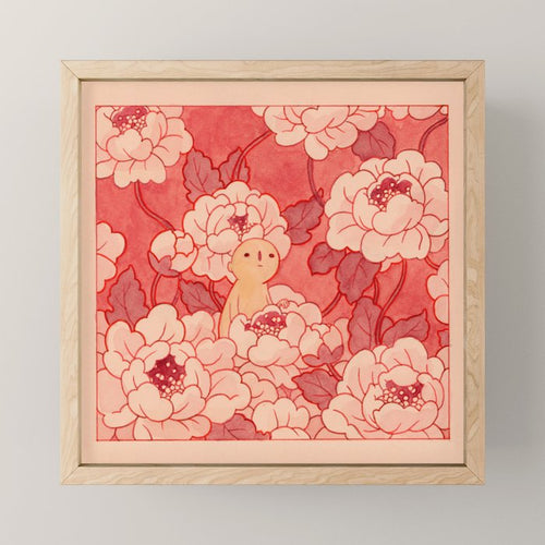 Watercolor Test (Red) Mini Art Print
