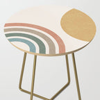 Mid Century Colorful Sun and Rainbow Side Table Gallery Image 2