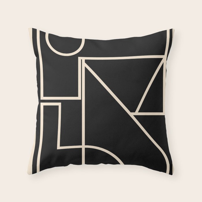 Minimalist 128 Throw Pillow Gallery Image 1