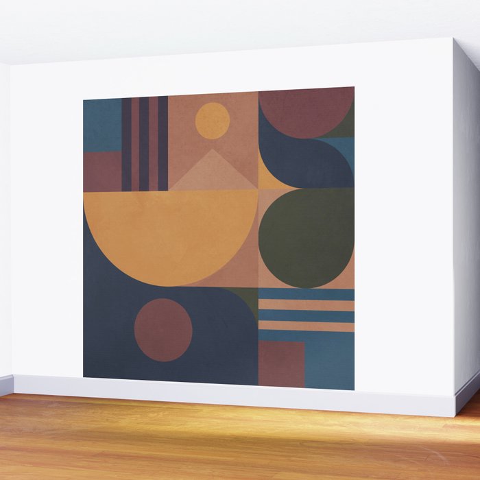 Modern geometric shapes 50 Wall Mural Gallery Image 2