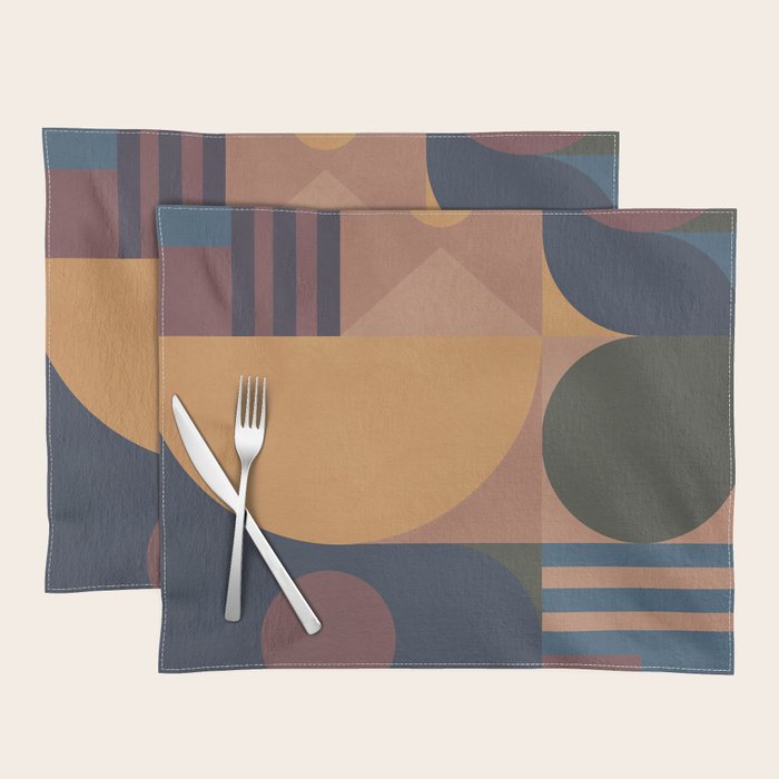 Modern geometric shapes 50 Placemat Gallery Image 1