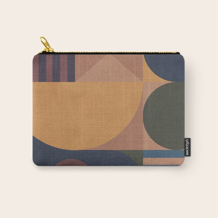 Modern geometric shapes 50 Carry All Pouch Gallery Image 1