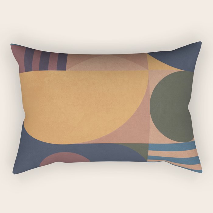 Modern geometric shapes 50 Rectangular Pillow Gallery Image 1