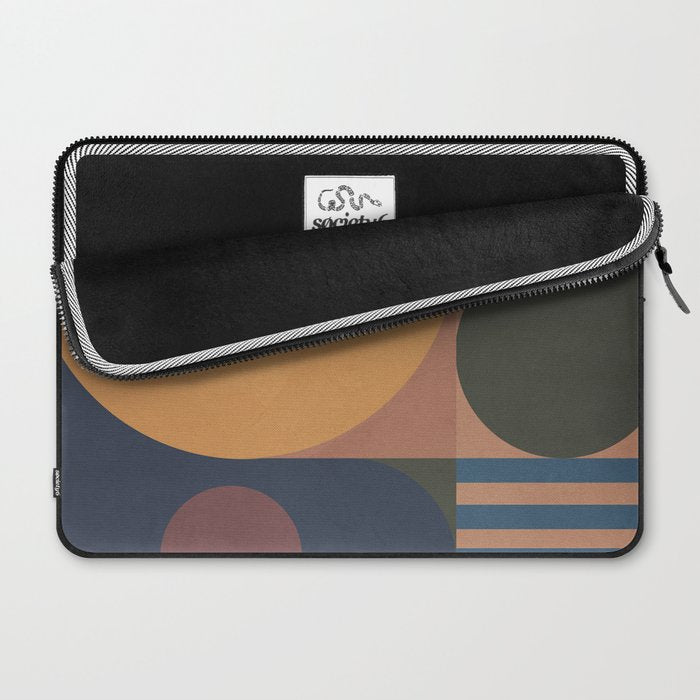 Modern geometric shapes 50 Laptop Sleeve Gallery Image 2