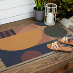 Modern geometric shapes 50 Outdoor Rug Gallery Image 2