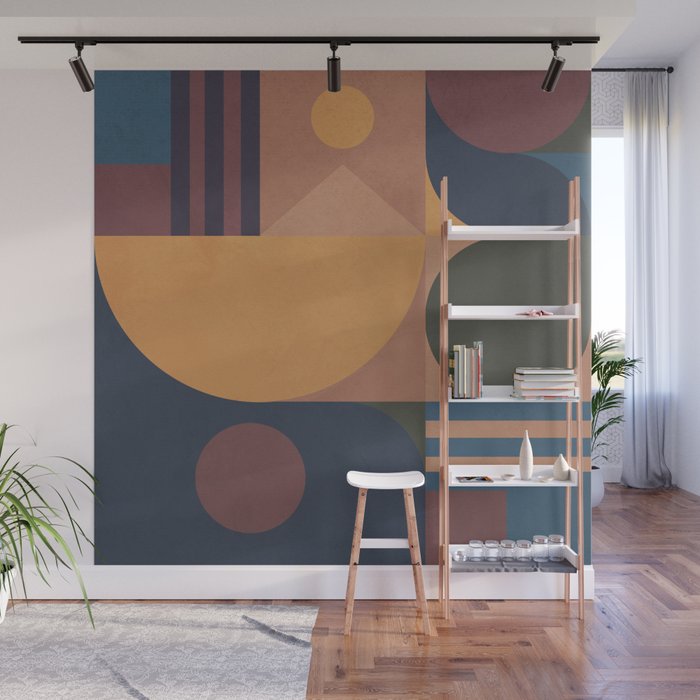 Modern geometric shapes 50 Wall Mural Gallery Image 1