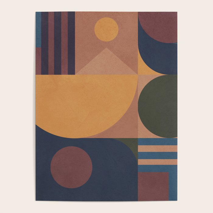 Modern geometric shapes 50 Poster Gallery Image 1