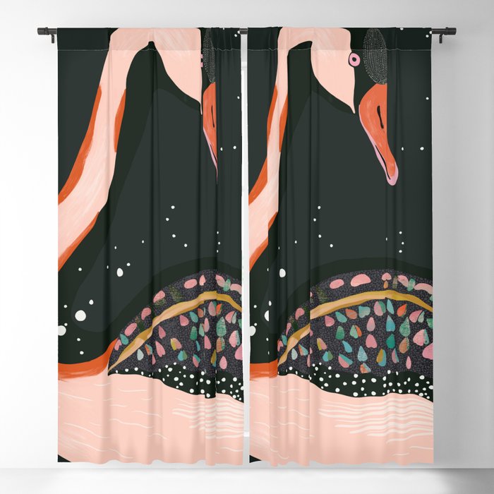 Night Swan Window Curtain Gallery Image 5