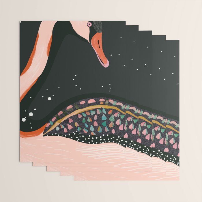 Night Swan Wrapping Paper Gallery Image 3
