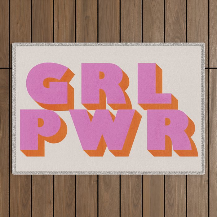 Girl Power Outdoor Rug Gallery Image 1