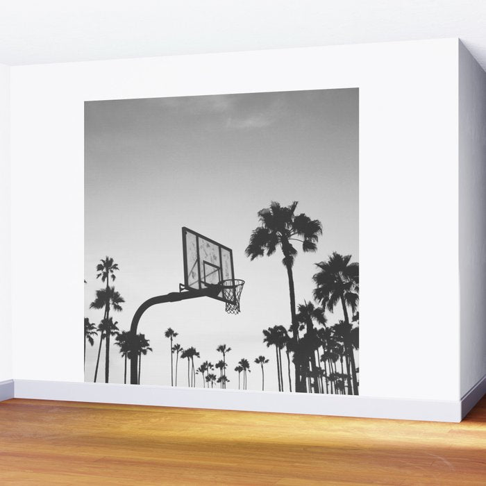 Palms and Hoops Wall Mural Gallery Image 2