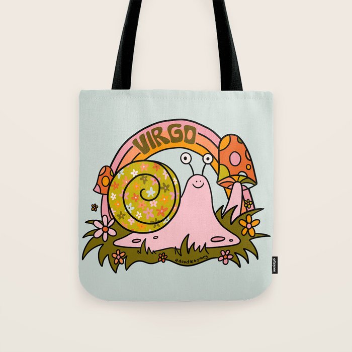 Virgo Snail Tote Bag Gallery Image 1