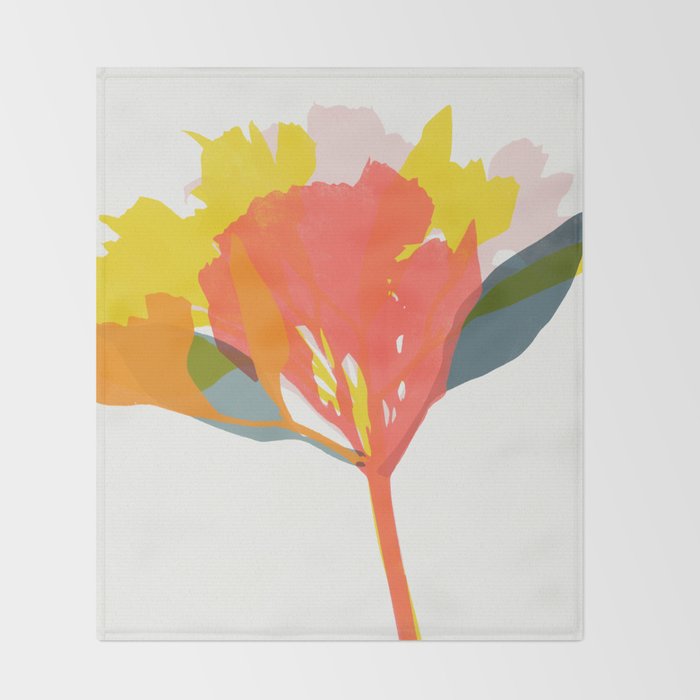 alstroemeria 19 Throw Blanket Gallery Image 2
