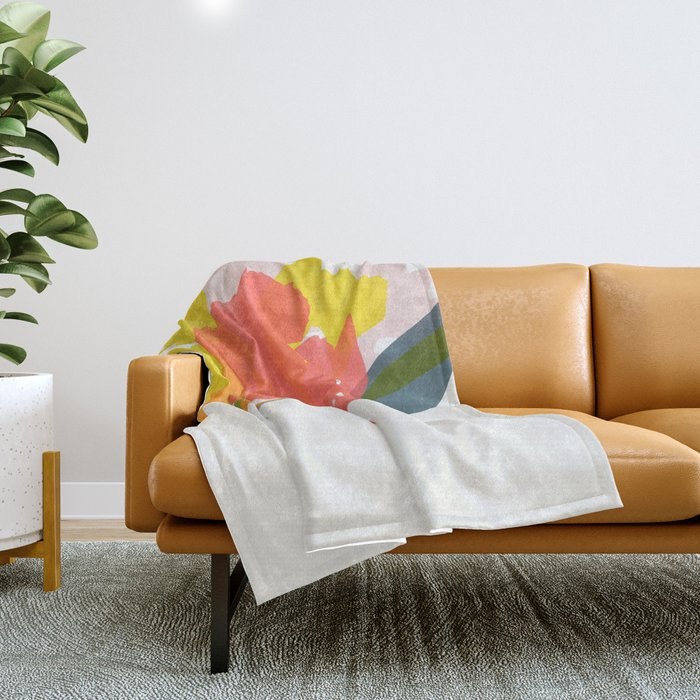 alstroemeria 19 Throw Blanket Gallery Image 1