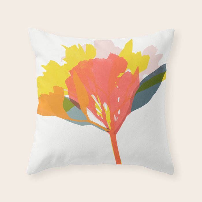alstroemeria 19 Throw Pillow Gallery Image 6