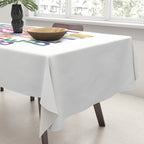BE BRAVE BE CREATIVE BE KIND BE THANKFUL BE HAPPY BE YOU rainbow watercolor Tablecloth Gallery Image 3