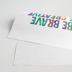 BE BRAVE BE CREATIVE BE KIND BE THANKFUL BE HAPPY BE YOU rainbow watercolor Wrapping Paper Gallery Image 2