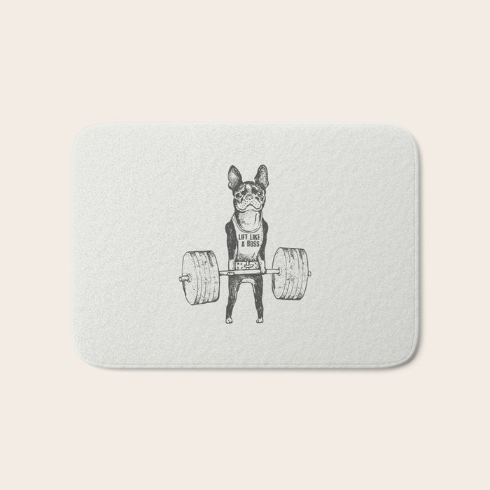 Boston Terrier Lift Bath Mat Gallery Image 1
