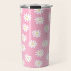 Pink Daisy Daydream Travel Mug Gallery Image 1