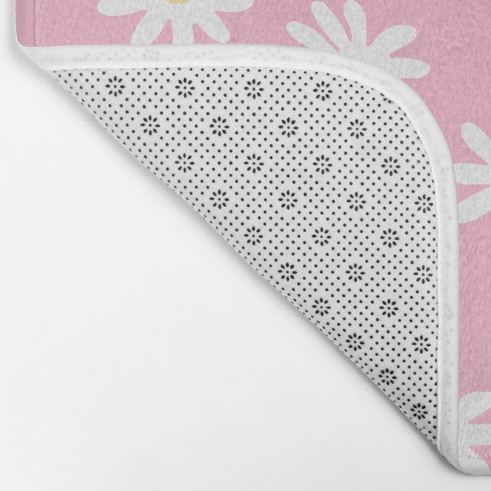 Pink Daisy Daydream Bath Mat Gallery Image 2