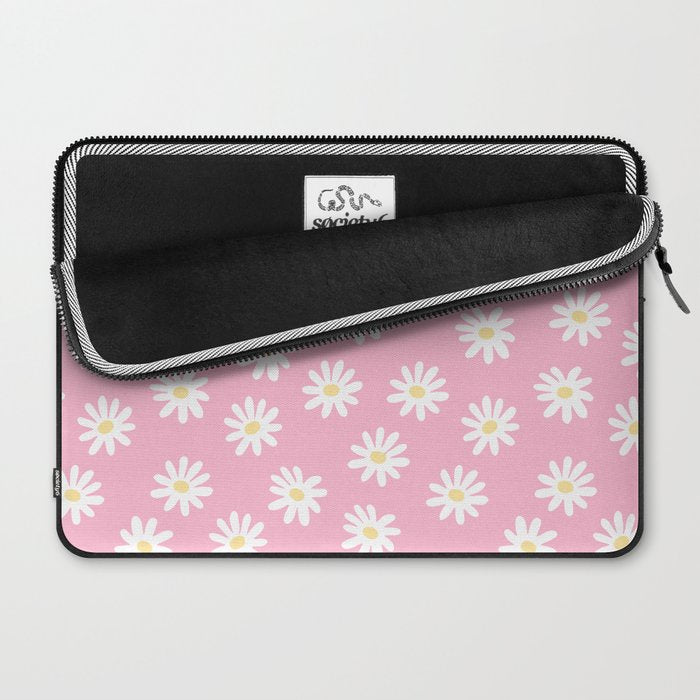 Pink Daisy Daydream Laptop Sleeve Gallery Image 2