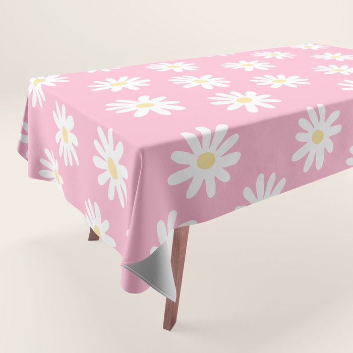 Pink Daisy Daydream Tablecloth Gallery Image 1