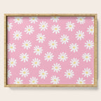 Pink Daisy Daydream Serving Tray Gallery Image 1