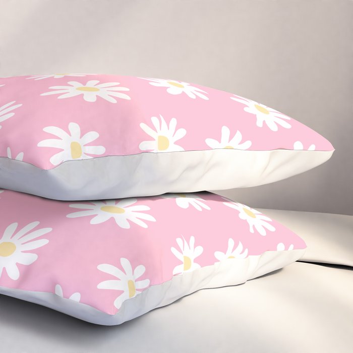 Pink Daisy Daydream Pillow Sham Gallery Image 3