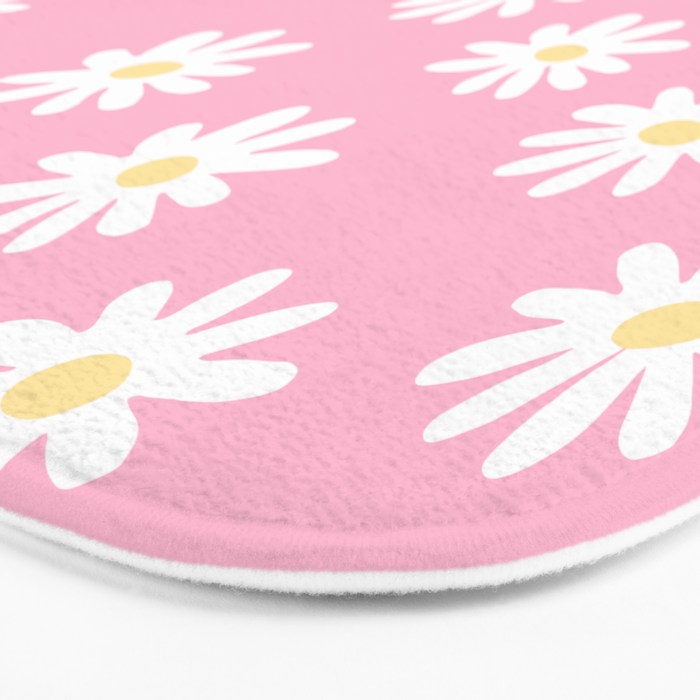 Pink Daisy Daydream Bath Mat Gallery Image 3