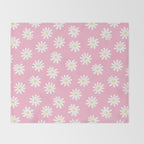 Pink Daisy Daydream Throw Blanket Gallery Image 2
