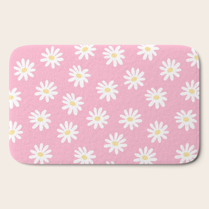 Pink Daisy Daydream Bath Mat Gallery Image 2
