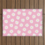 Pink Daisy Daydream Outdoor Rug Gallery Image 1