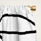 One Line Portrait 1 Window Curtain Gallery Image 2