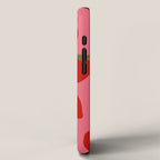 Strawberries Pattern on Pink iPhone Case Gallery Image 2