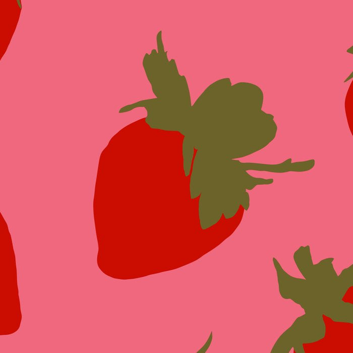 Strawberries Pattern on Pink Coffee Mug Gallery Image 2