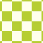 Retro vintage check: neon green and ice cream white Coffee Mug Gallery Image 2