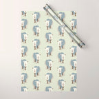 Whimsical Rhinoceros Wrapping Paper Gallery Image 1