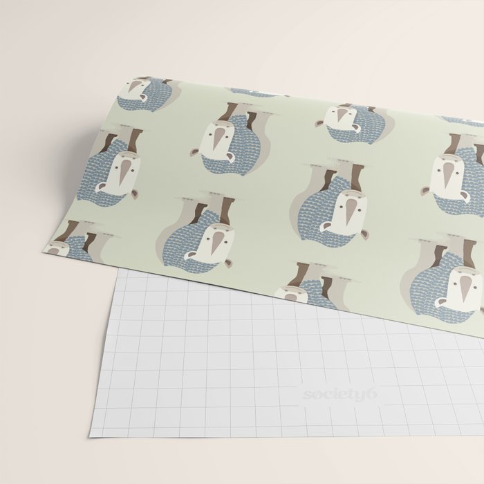 Whimsical Rhinoceros Wrapping Paper Gallery Image 2