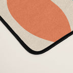 Mid Century Modern Decoration 442 Orange Beige and Turquoise Desk Mat Gallery Image 4