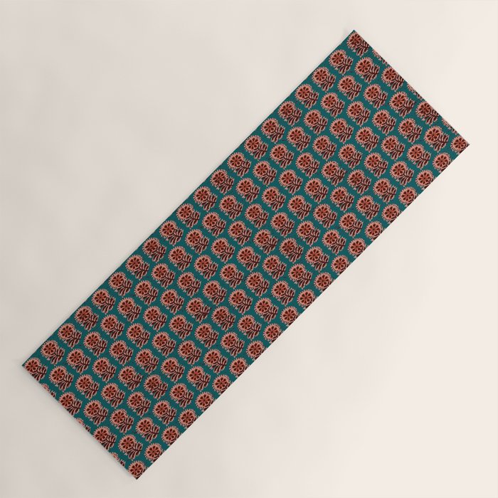 MACHA TEAL COSMOS Yoga Mat Gallery Image 1