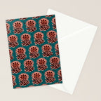 MACHA TEAL COSMOS Stationery Card Gallery Image 2