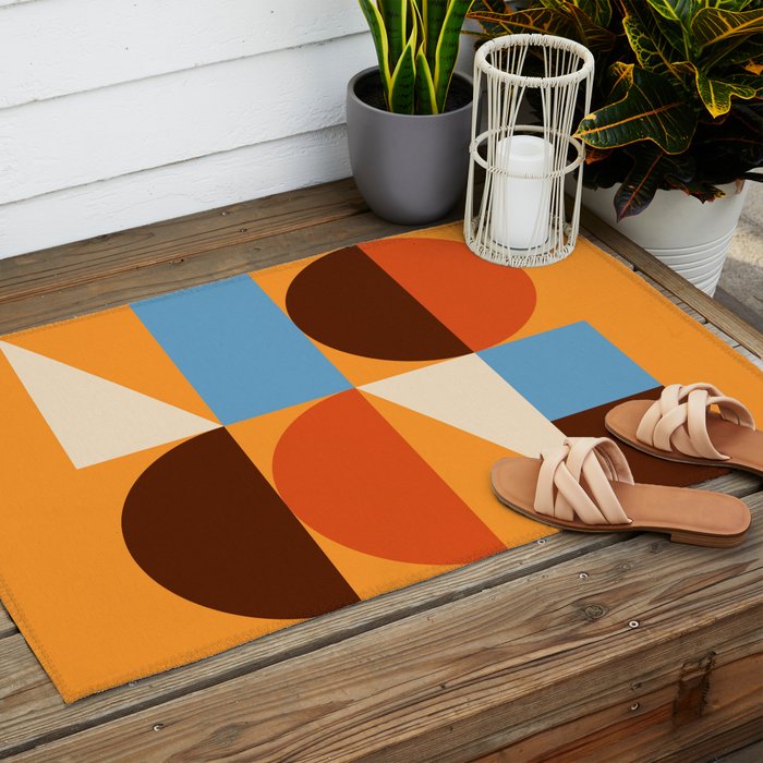 Mid Century 40C Outdoor Rug Gallery Image 2